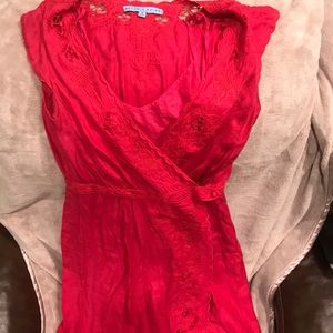 Antonio Melani Pink Wrap Dress Sz 0
